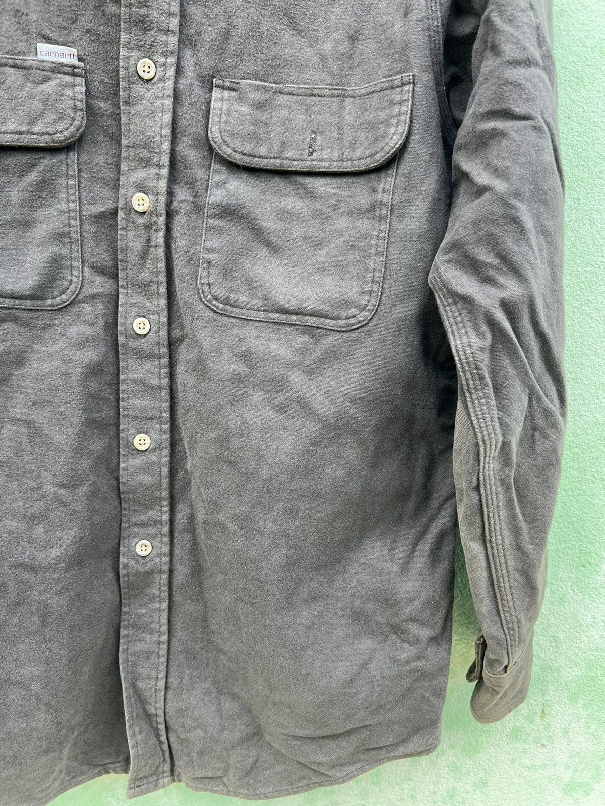 Carhartt Vintage Carhartt SunFaded Heavyweight Chamois Shirt Boxy Fit Size US L / EU 52-54 / 3 - 5 Thumbnail