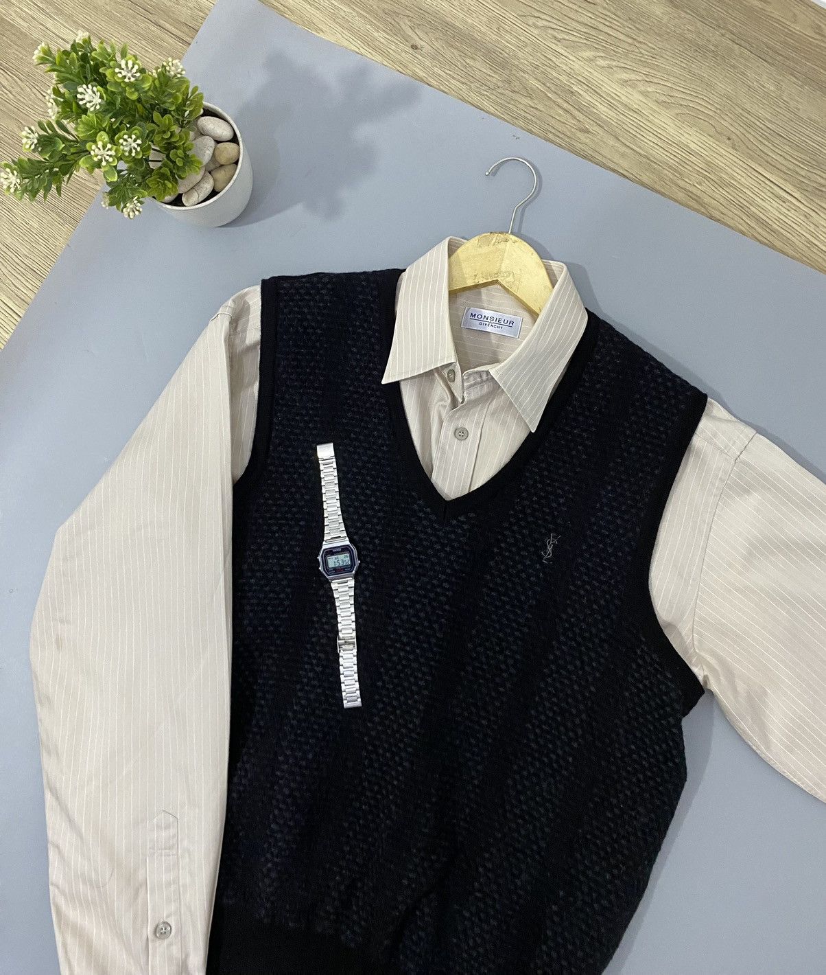 Vintage × Yves Saint Laurent 💥Vest💥Yves Saint Laurent Vest Size US L / EU 52-54 / 3 - 2 Thumbnail