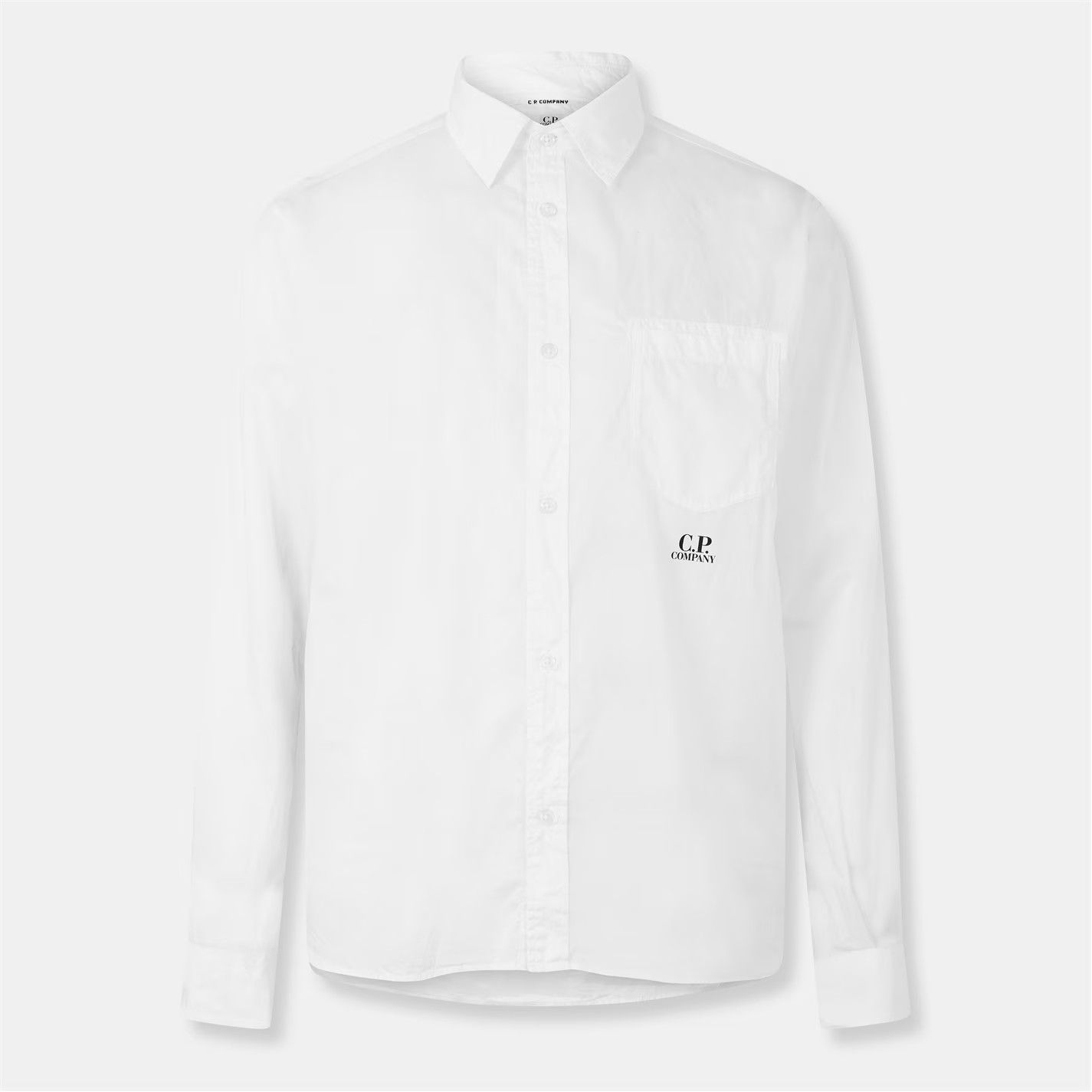 C.P. Company o1g2r1mq0426 Long Sleeve Shirt in White Size US M / EU 48-50 / 2 - 1 Thumbnail