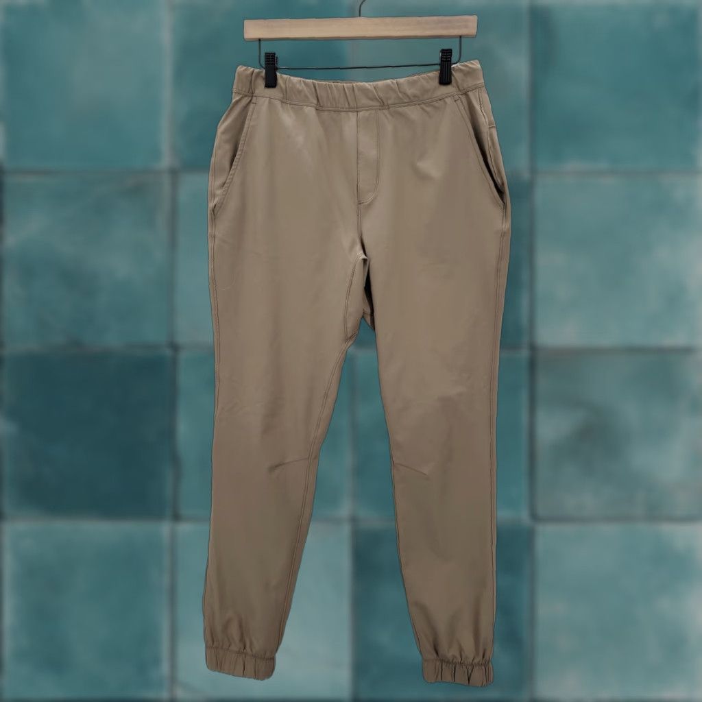 Vintage Backcountry Jogger Pants Mens S Khaki Elastic Cuffs Zip Pocket Size US 29 - 1 Thumbnail