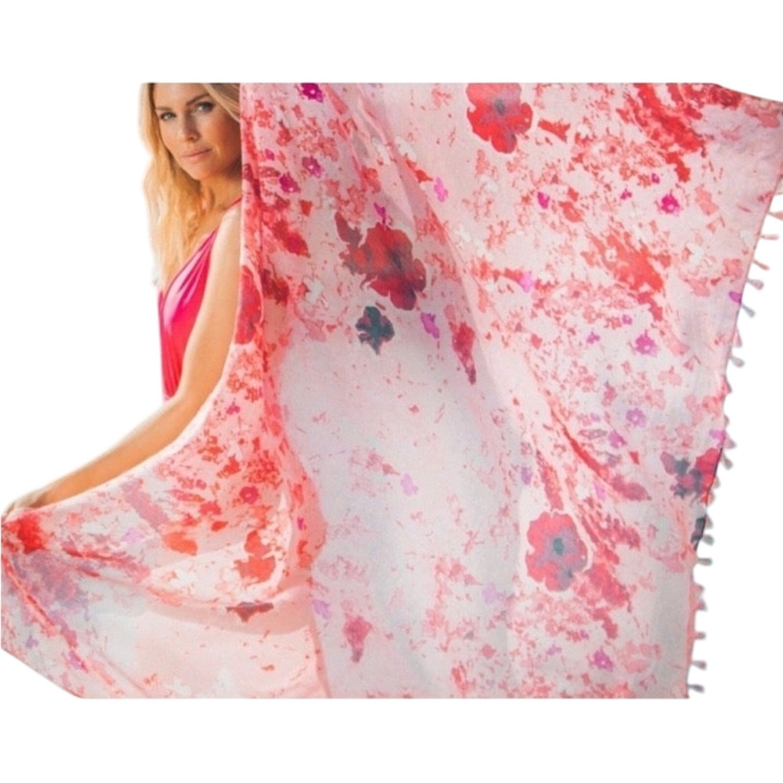 Other PETER SOM Dream Floral Sarong Pink Size ONE SIZE - 5 Thumbnail