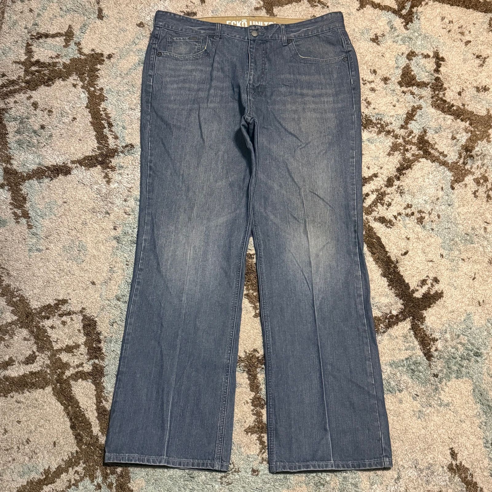 Ecko Unltd. Vintage Ecko Unltd Baggy Jeans Size 40x33 Light Wash Y2K Size US 40 / EU 56 - 2 Thumbnail