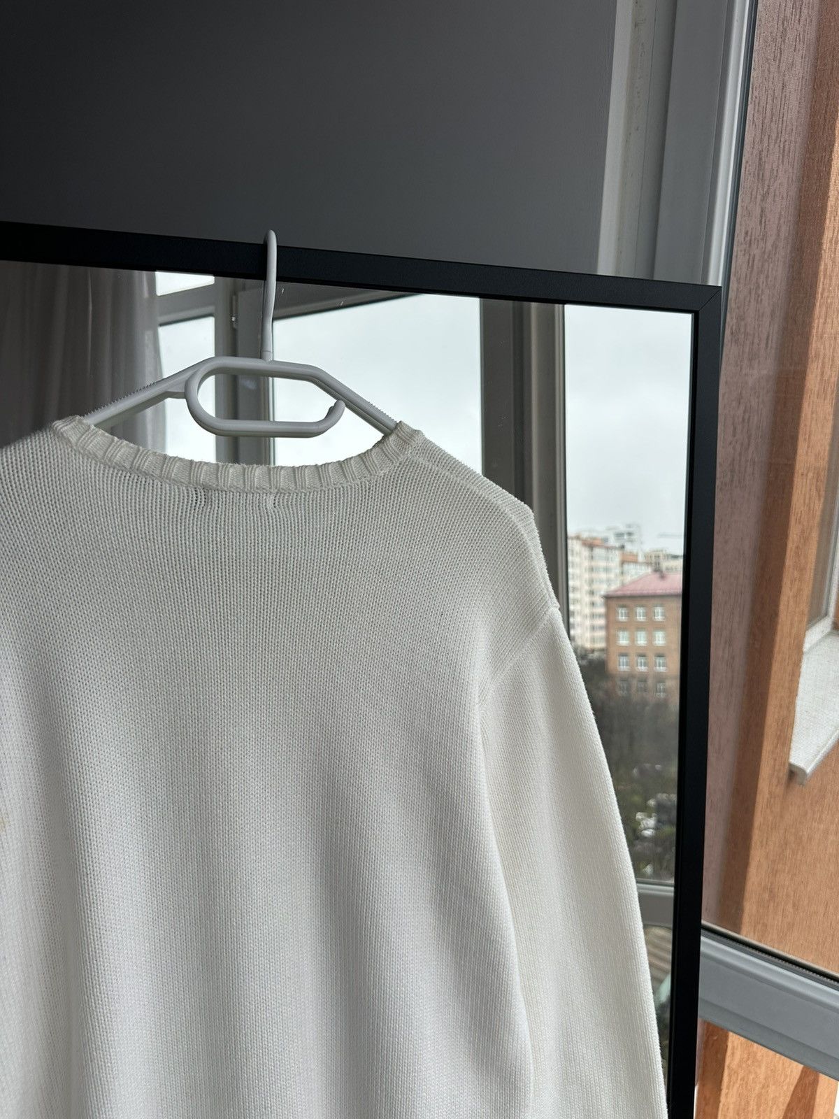 Polo Ralph Lauren Vintage Polo Ralph Lauren White Knitted Sweater Japan Sz XL Size US XL / EU 56 / 4 - 10 Thumbnail