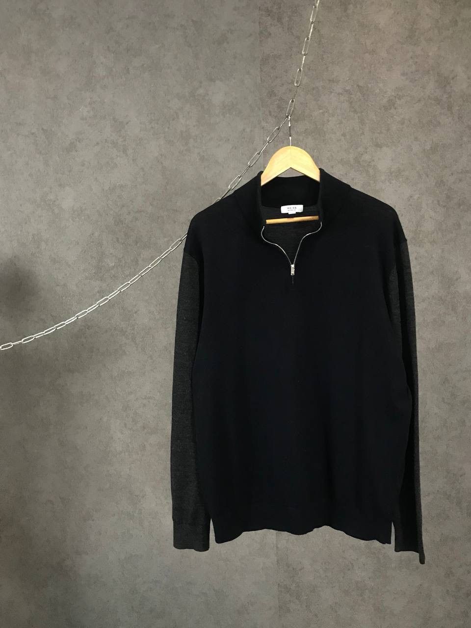 Reiss Reiss designer 1/3 zip merino wool sweater Size US XXL / EU 58 / 5 - 1 Thumbnail