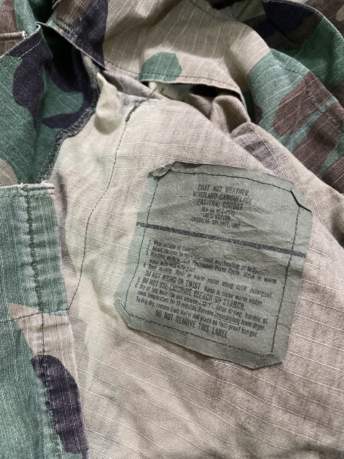 Vintage Vintage 80s usmc army camo jacket distressed Size US M / EU 48-50 / 2 - 10 Thumbnail