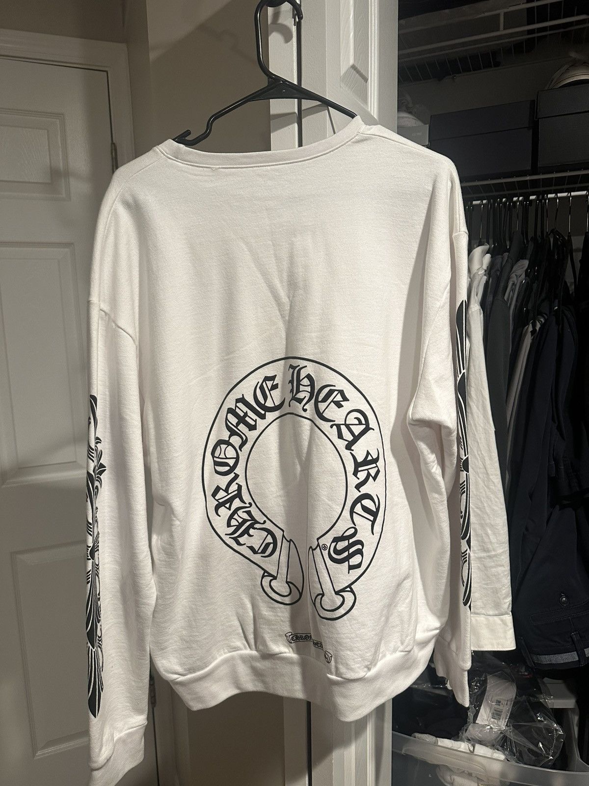 Chrome Hearts Chrome Hearts white crew neck Size US M / EU 48-50 / 2 - 1 Thumbnail