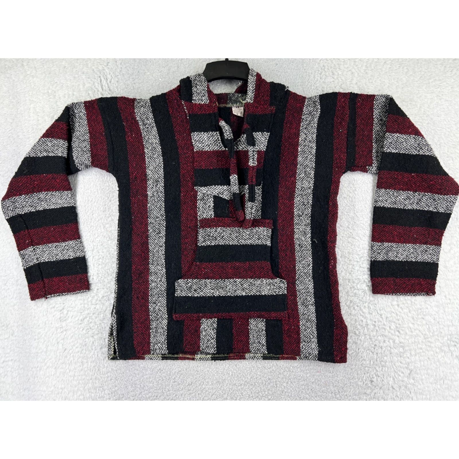 Vintage Micke Baja Hoodie Men M Red Black Drug Rug Pocket Hoodie Mens - Note: Ensure only words from original title; avoid adding extra punctuation. Size US M / EU 48-50 / 2 - 2 Thumbnail