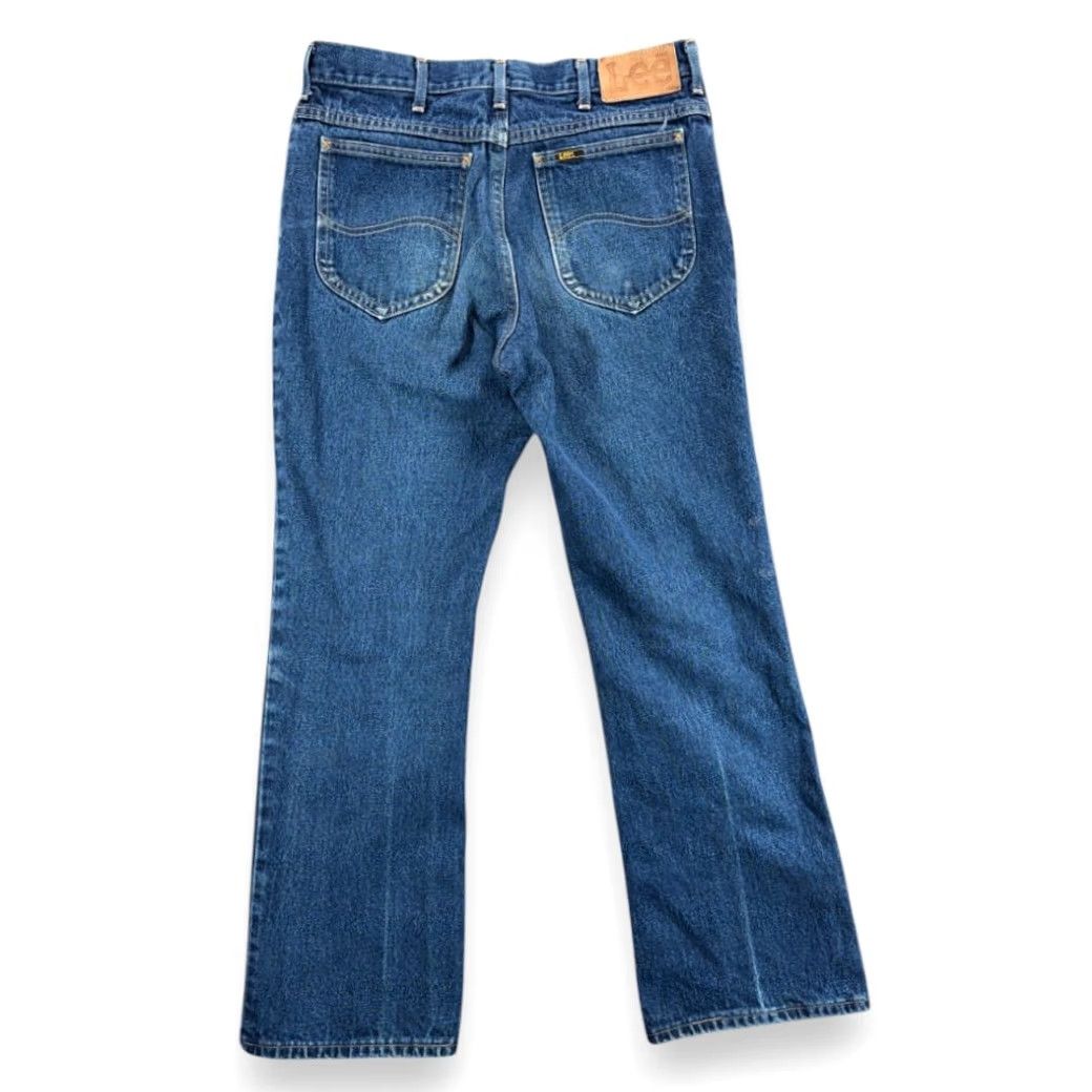 Lee VINTAGE Lee Jeans Mens 32x30 Blue Bootcut Riders Talon USA Denim 70s 33x30 Tag Size US 32 / EU 48 - 2 Thumbnail