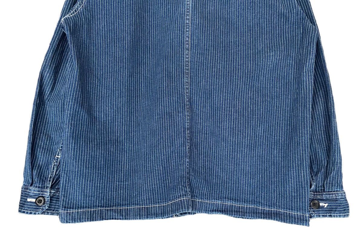 Uniqlo Rare UNIQLO Wabash Stripes Chore Denim Jacket sz M Size US M / EU 48-50 / 2 - 10 Thumbnail