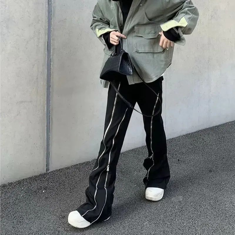 Japanese Brand Multi zipper flared y2k pants trousers Size US 32 / EU 48 - 5 Thumbnail