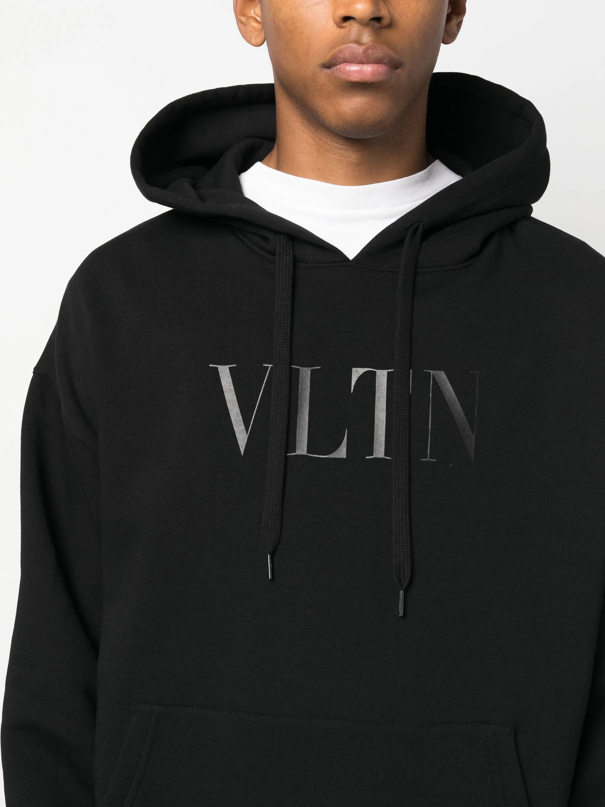 Valentino o1y0525 Logo Hoodie in Black Size US L / EU 52-54 / 3 - 3 Thumbnail
