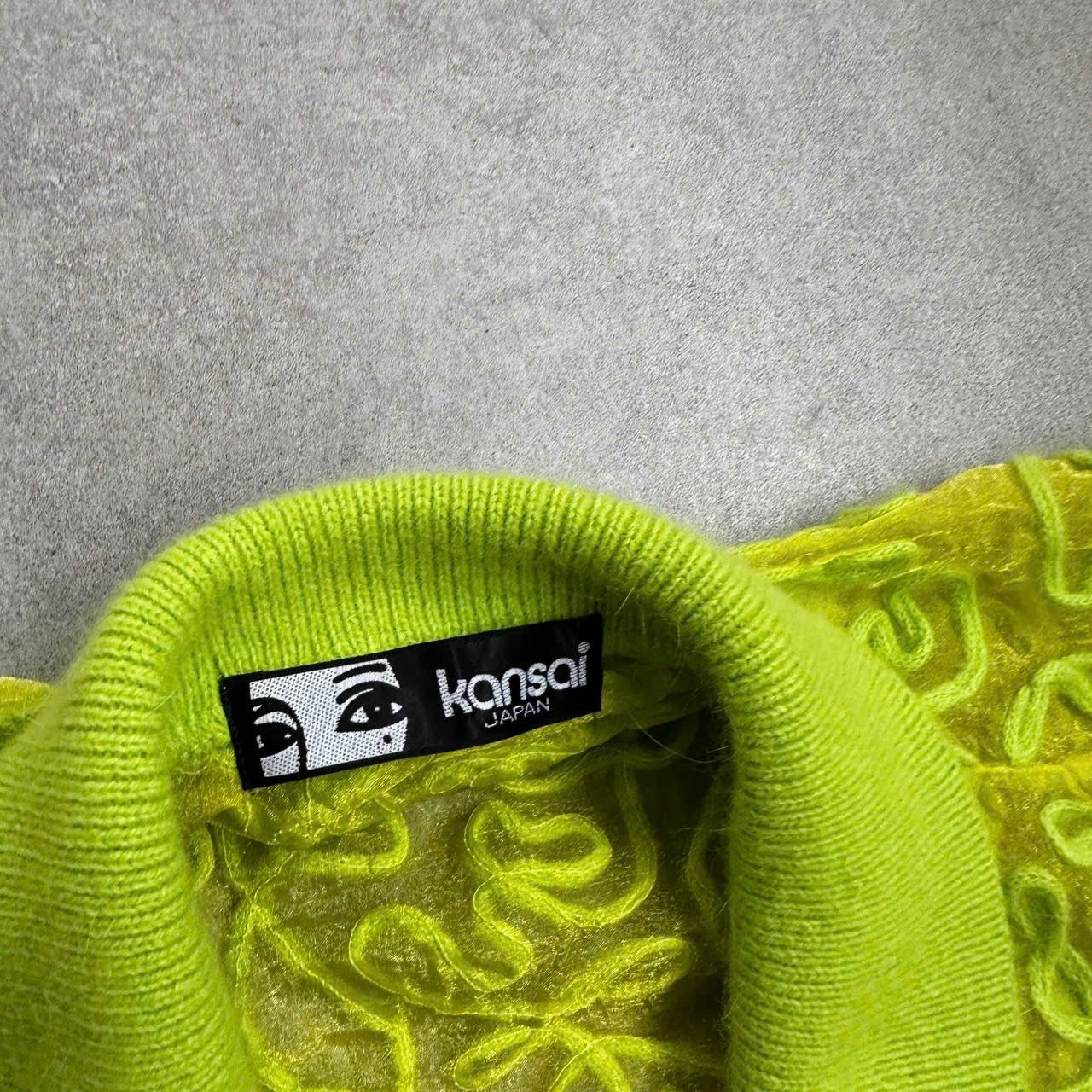 Japanese Brand × Kansai Yamamoto 1970s Kansai Yamamoto Open Front Embroidered Mesh Kimono Size ONE SIZE - 3 Thumbnail
