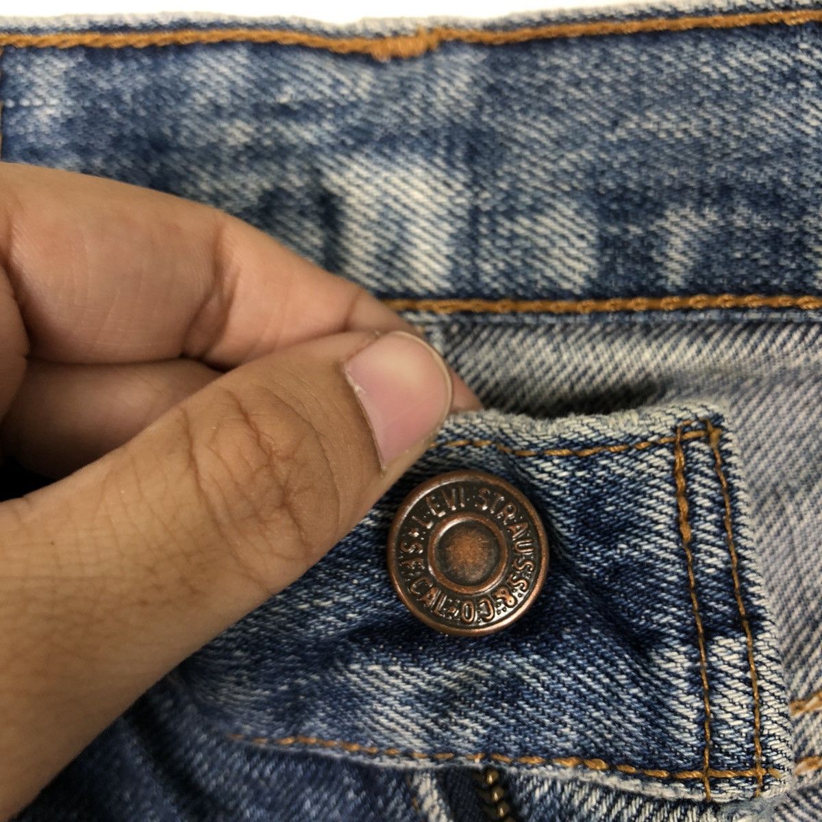 Levi's 🔥90’s Vintage Distressed Denim Jeans Levi’s USA Made Size US 30 / EU 46 - 12 Thumbnail