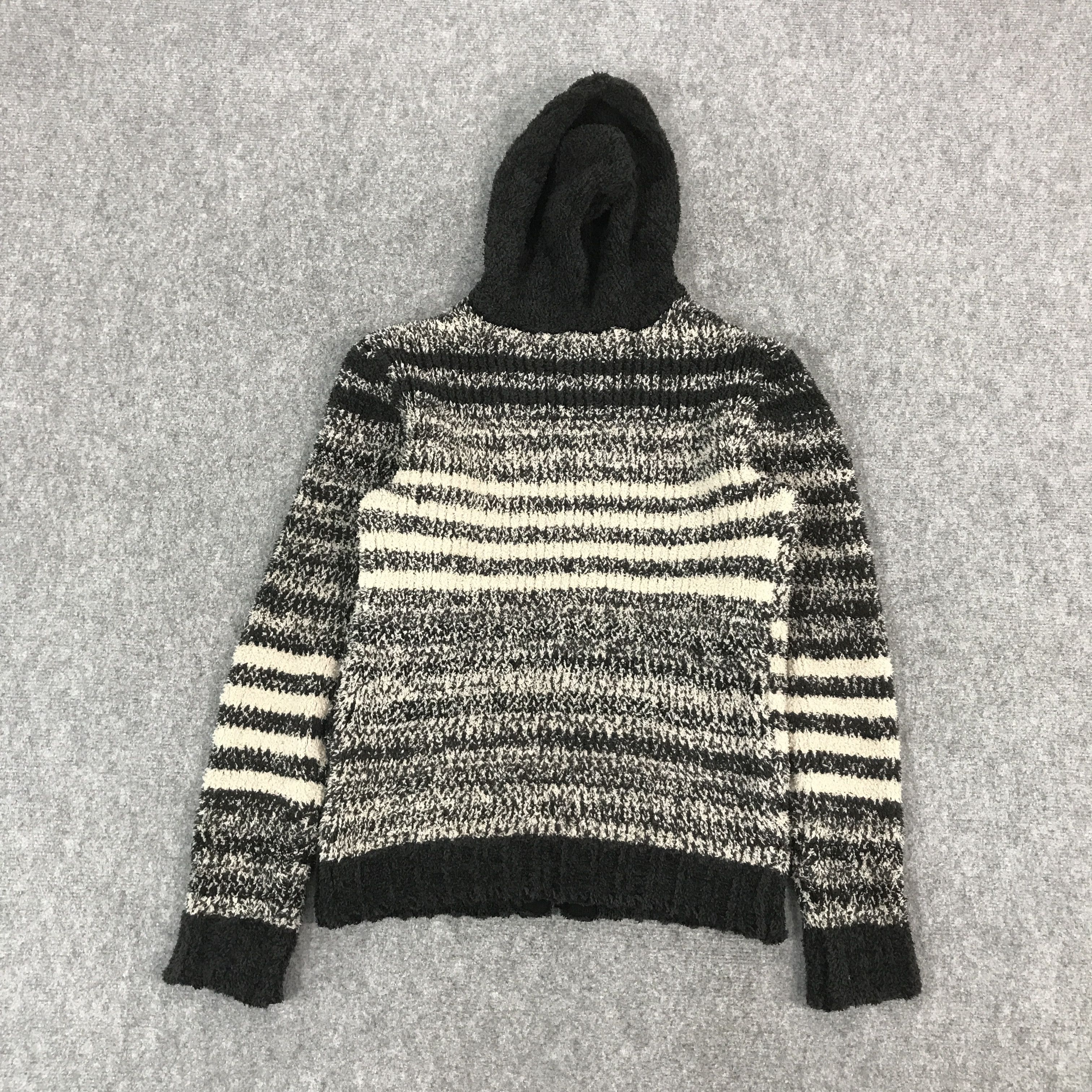 Japanese Brand JAPAN STRIPED HUB SPOKE ZIPPER HOODIES KNITWEAR JACKET Size US M / EU 48-50 / 2 - 2 Thumbnail