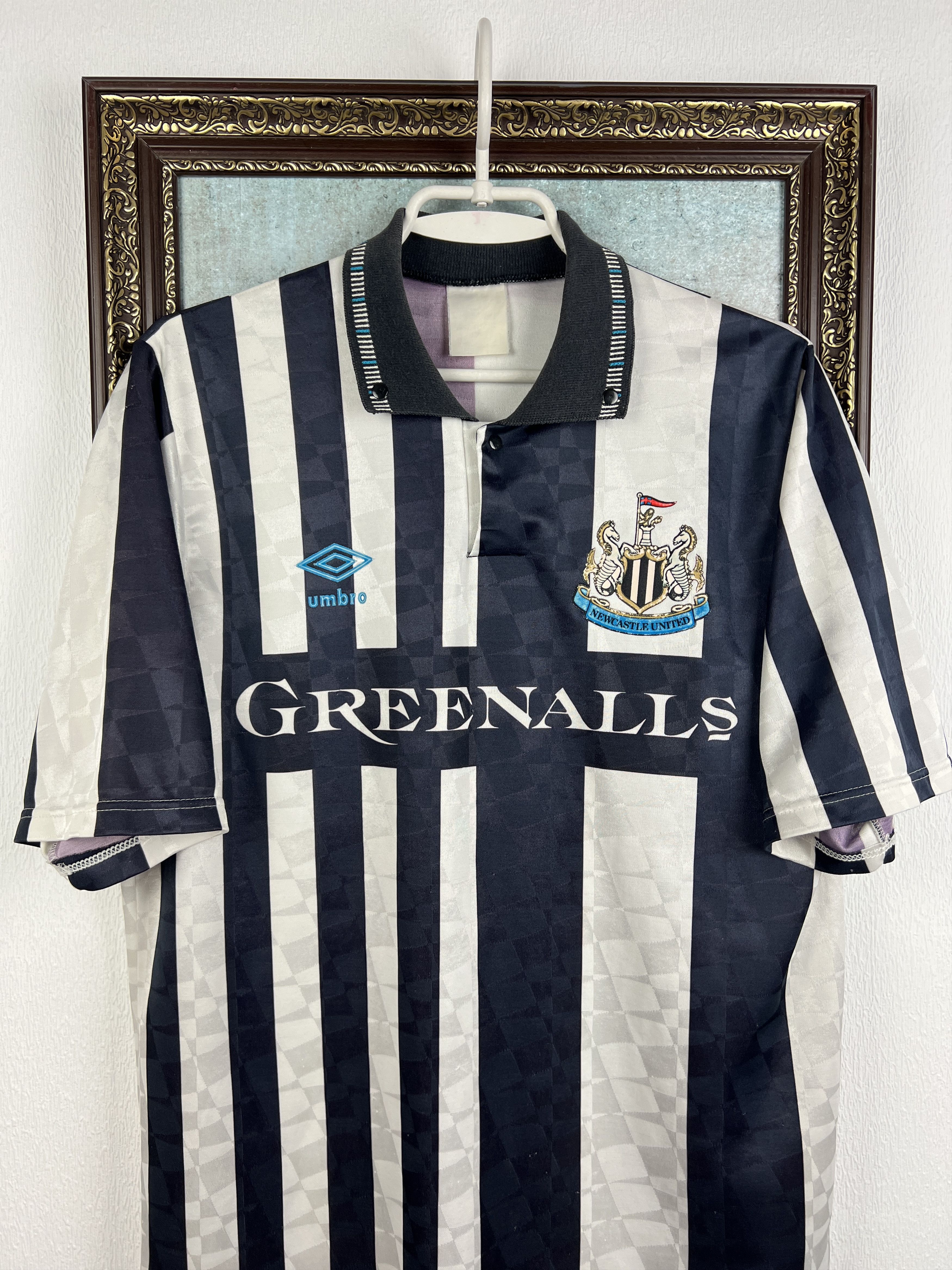 Umbro Newcastle Home football shirt 1990 Soccer Jersey Trikot Rare Size US M / EU 48-50 / 2 - 2 Thumbnail