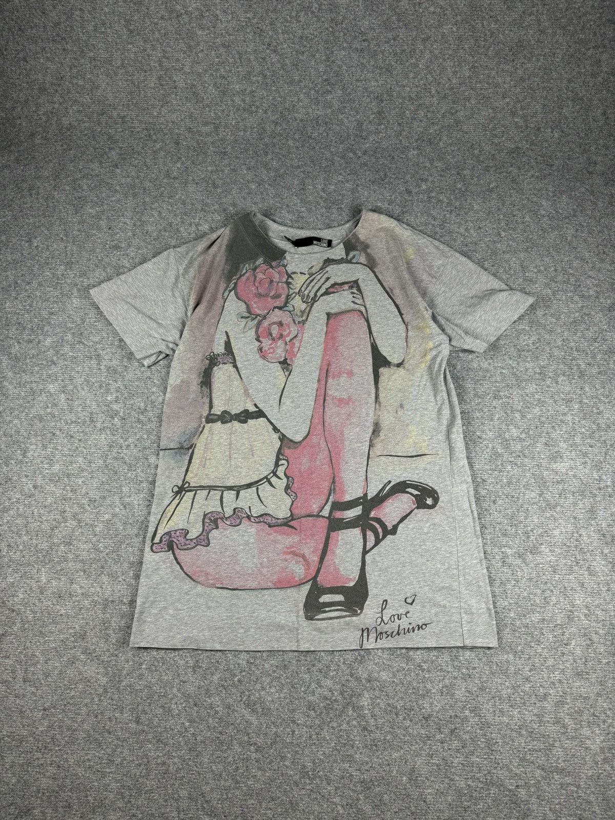 Love Moschino Love Moschino Printed tshirt Size L / US 10 / IT 46 - 1 Thumbnail