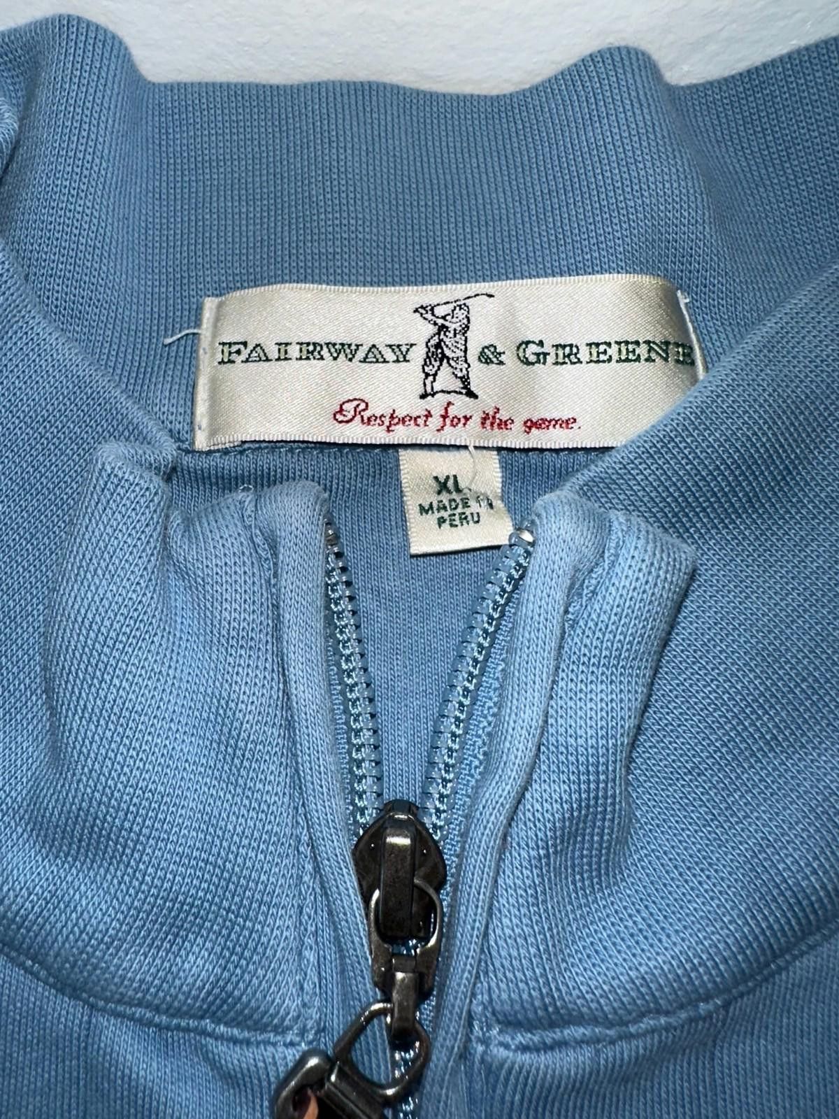Designer Fairway & Greene Golf Vest Men’s XL, Baby Blue Performance Size ONE SIZE - 2 Thumbnail