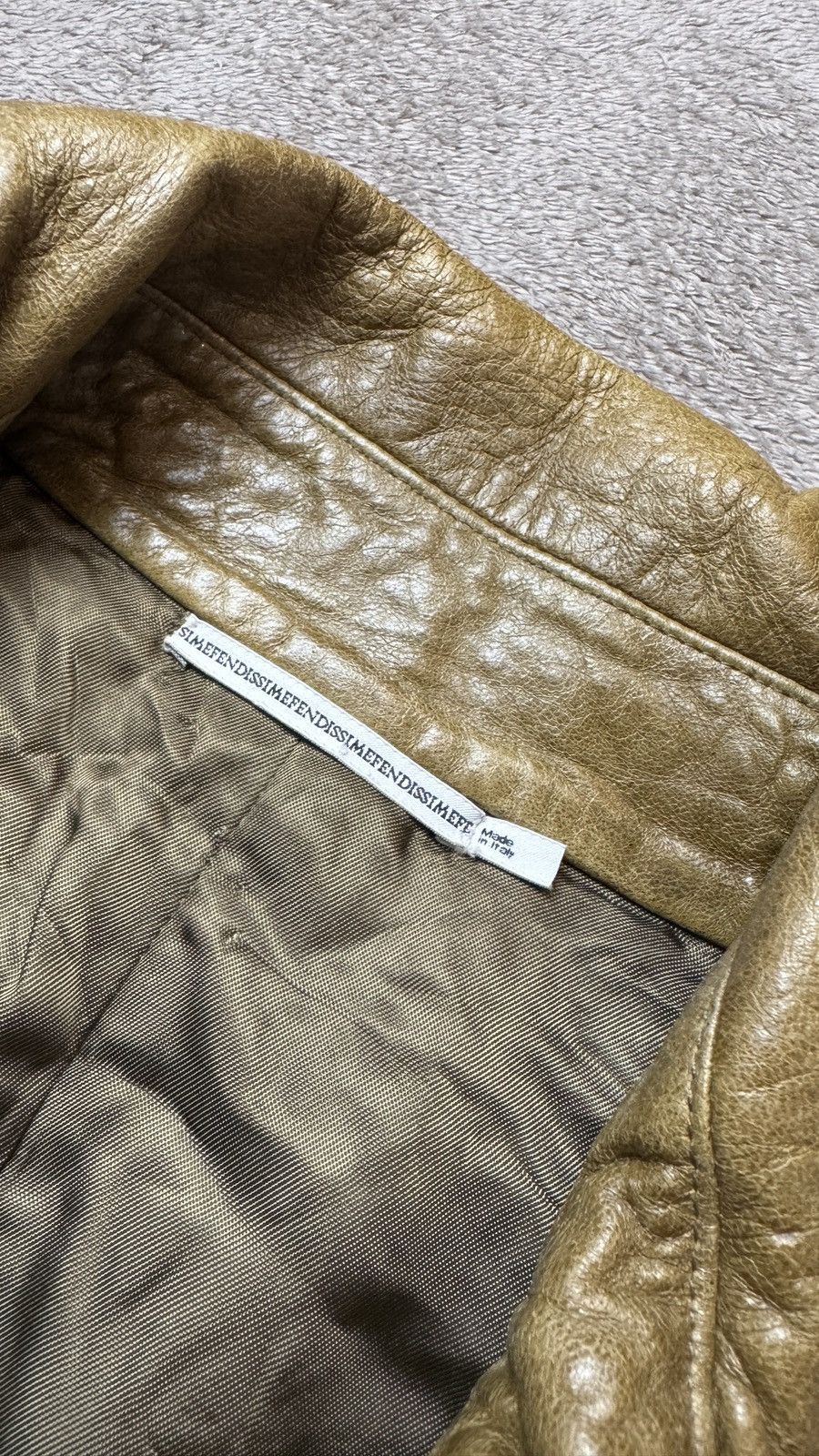 Fendi Fendissime Vera Pelle Leather Double Breasted Coat Jacket Size L / US 10 / IT 46 - 6 Thumbnail