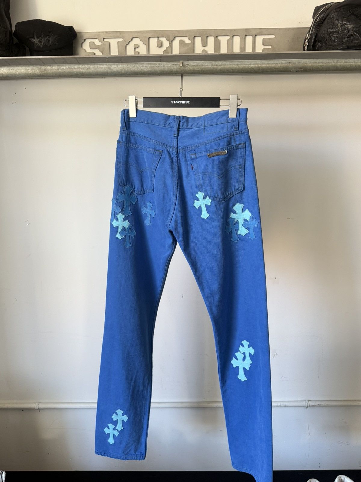 Chrome Hearts Chrome Hearts Drake Patch Levi 501 Size US 31 - 4 Thumbnail