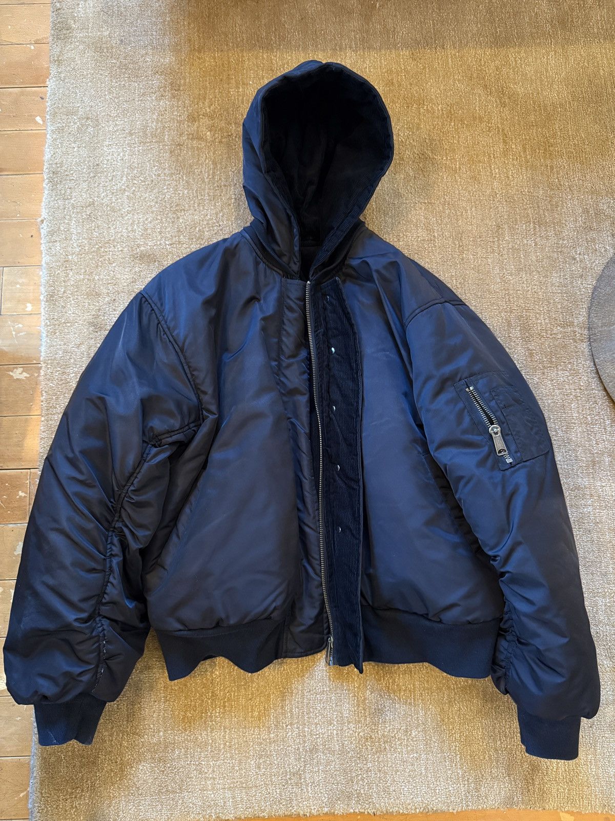 No Faith Studios No Faith Studios Onyx Hooded Bomber Jacket XL Size US XL / EU 56 / 4 - 1 Thumbnail