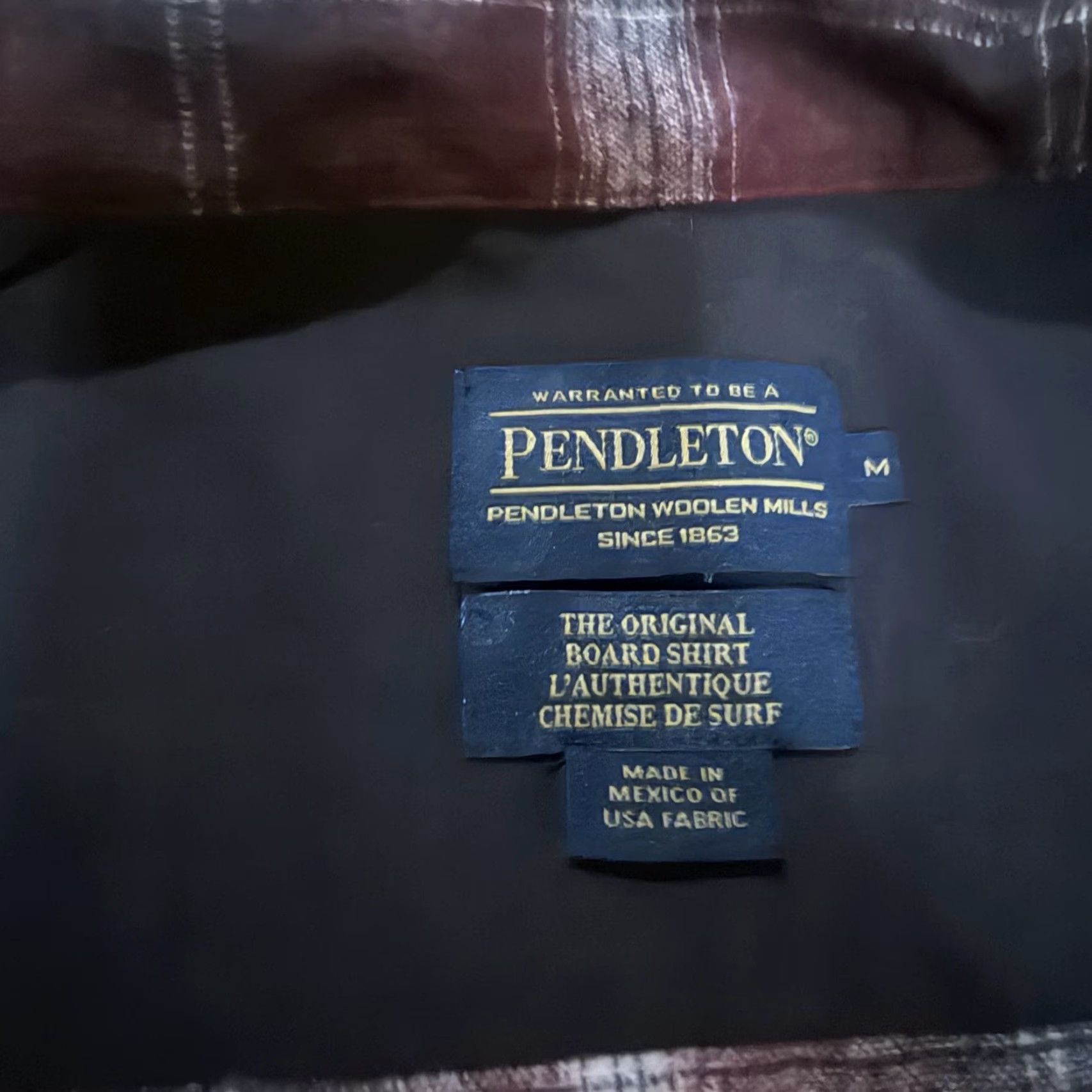 Pendleton VTG Pendleton Board Shirt Wool Medium Grey Shadow Plaid USA Button-Up Collared Long Sleeve Mens M Size US M / EU 48-50 / 2 - 7 Thumbnail