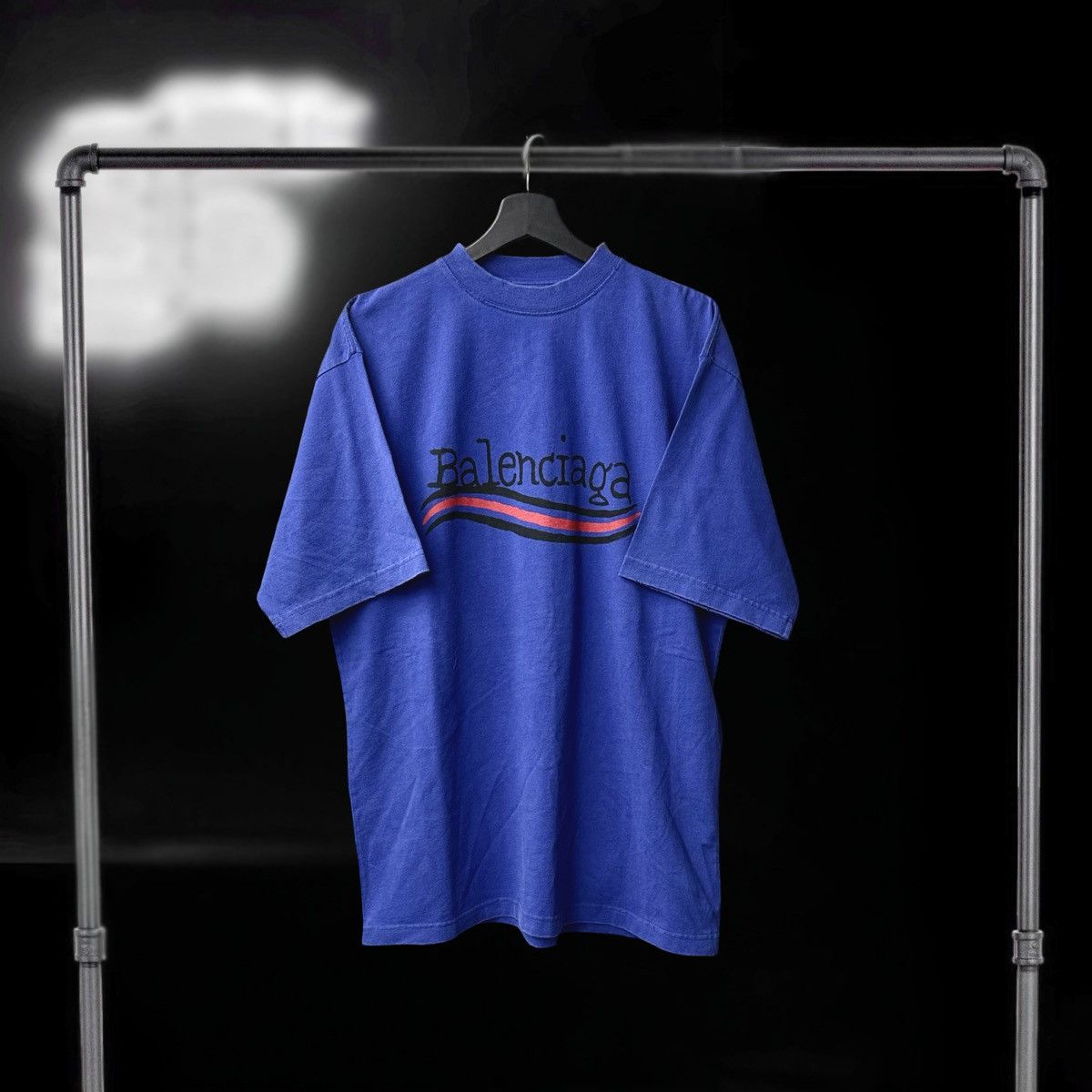 Balenciaga Hand Written Political Campaign Logo T-Shirt