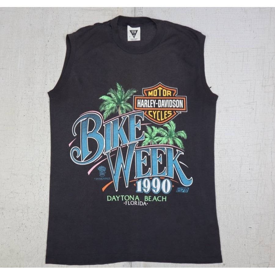 Vintage Vintage Daytona Beach Bike Week Shirt Harley Davidson 1990s Size US M / EU 48-50 / 2 - 1 Thumbnail