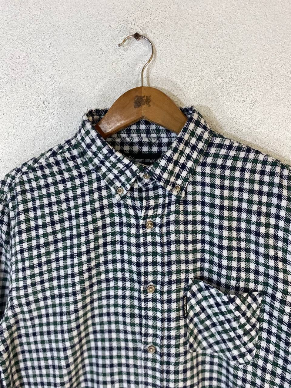 Flannel first down checkered flannel shirt nice design Size US L / EU 52-54 / 3 - 2 Thumbnail