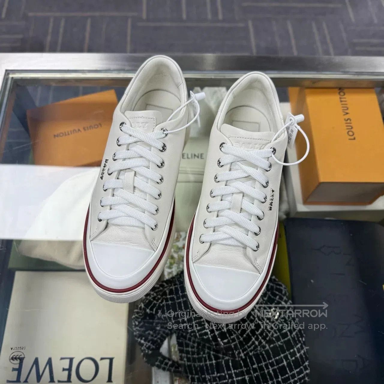 Bally white canvas shoes by bally us size 6. Size US 6 / IT 36 - 1 Thumbnail