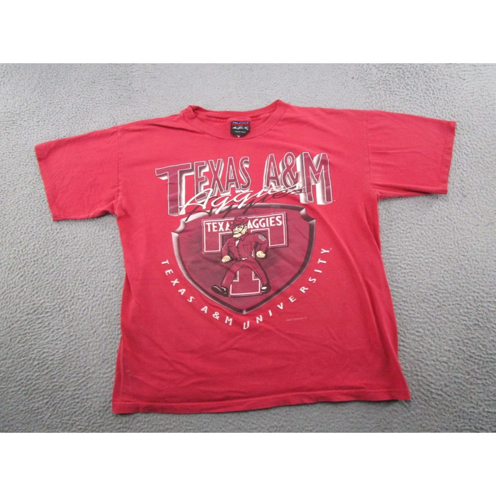 NCAA VINTAGE 90s Magic Johnson Tees Texas A&M Aggies Shirt Mens XL Red NCAA READ Size US XL / EU 56 / 4 - 2 Thumbnail
