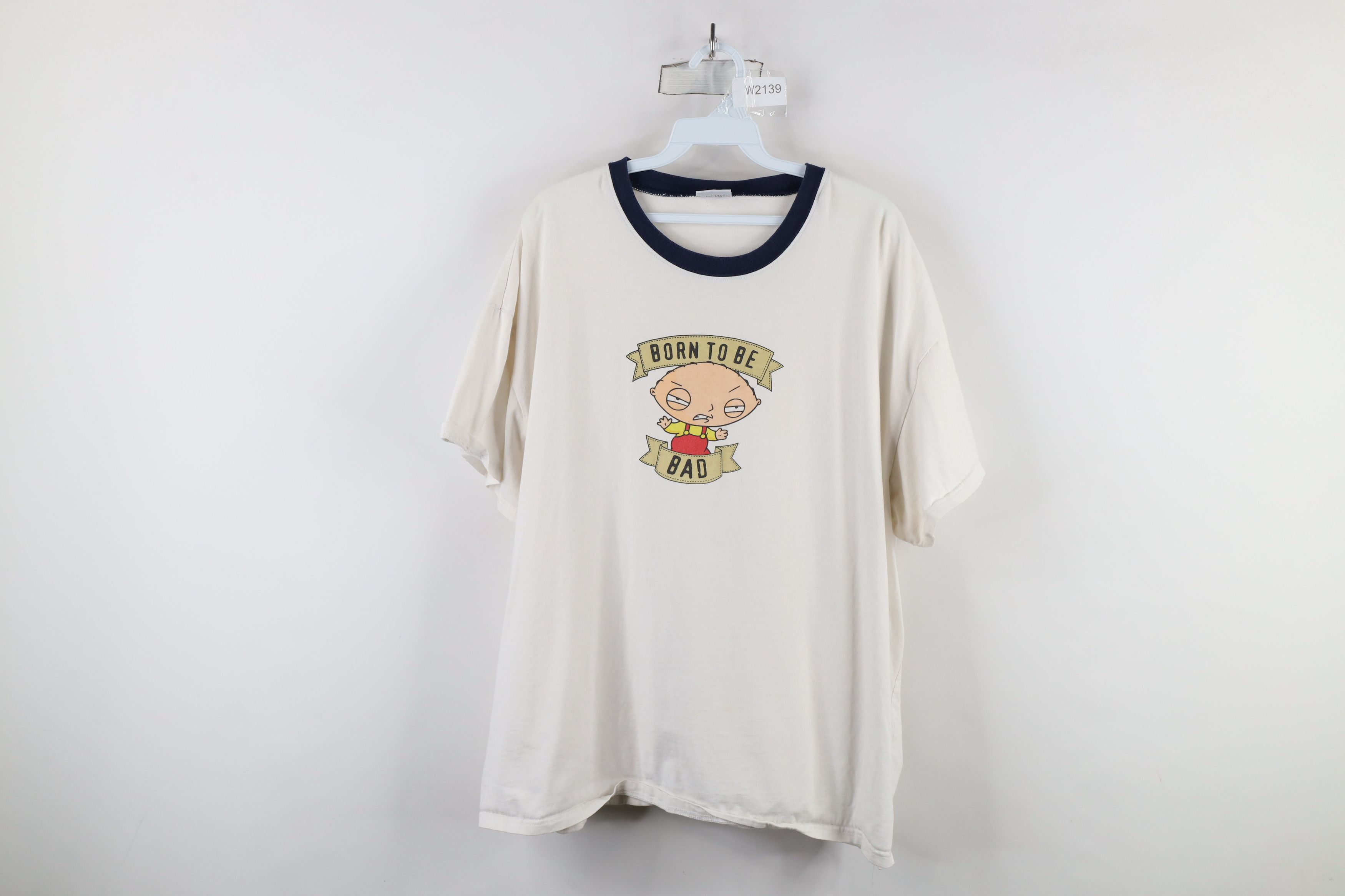 Vintage Vintage Y2K 2008 Family Guy Born To Be Bad Stewie T-Shirt Size US XXL / EU 58 / 5 - 1 Thumbnail