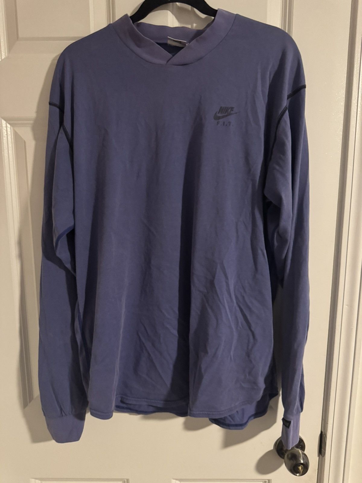 Nike Vintage Nike Fit lavender long sleeve Size US XL / EU 56 / 4 - 1 Thumbnail