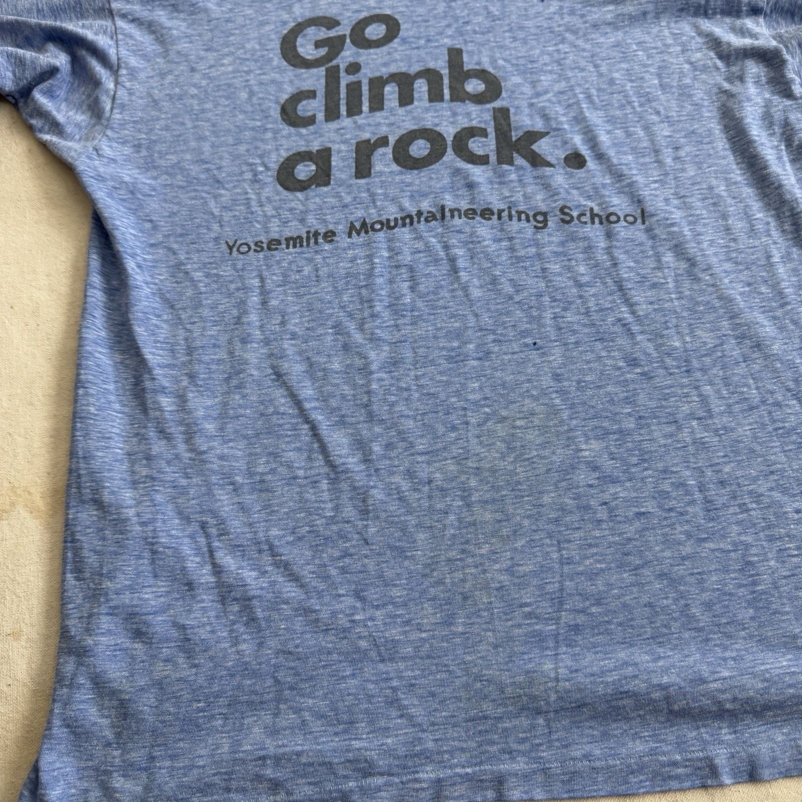 Vintage Vintage Go Climb A Rock Ringer Shirt Yosemite Mayo Spruce Size US XL / EU 56 / 4 - 3 Thumbnail