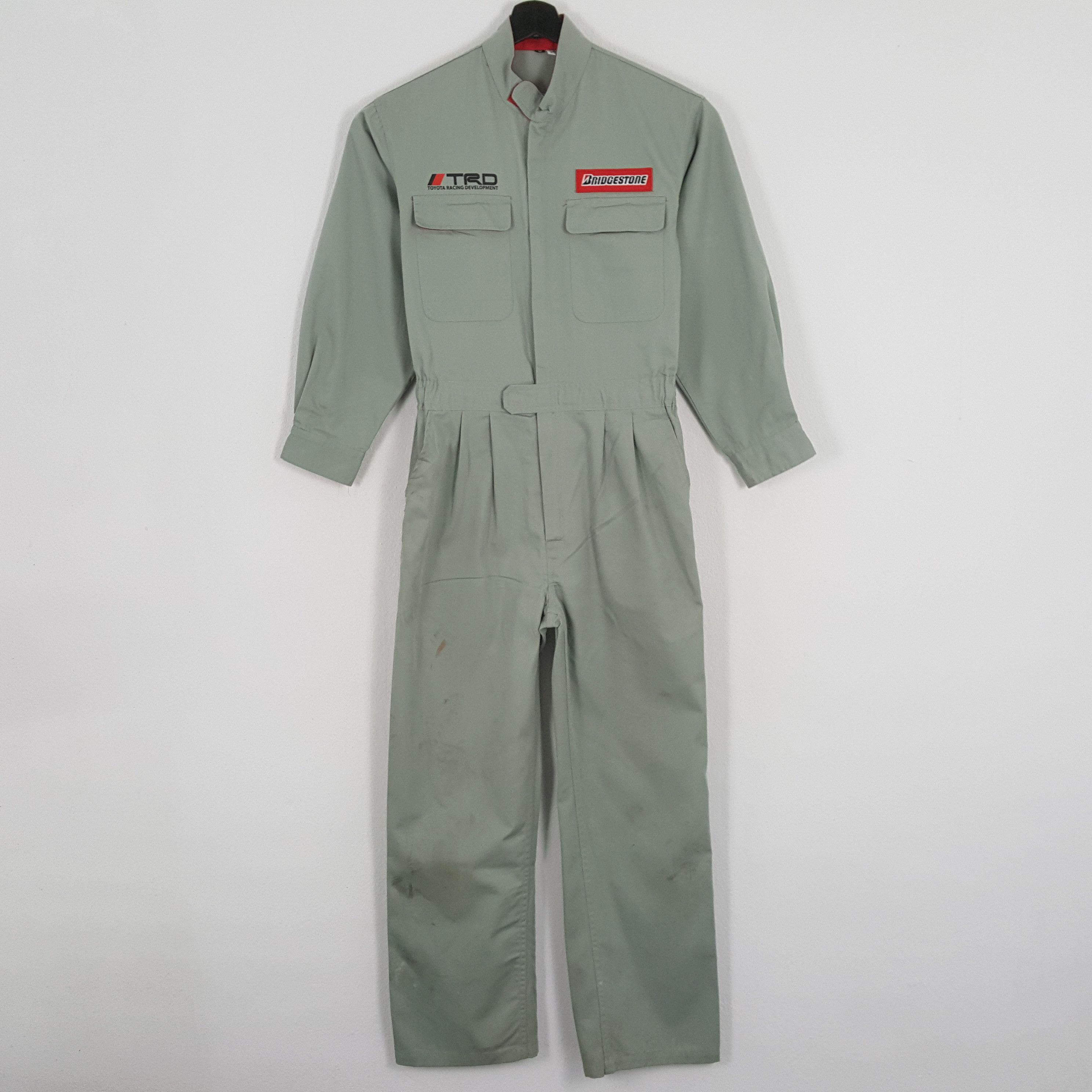 Vintage BRIDGESTONE X TRD TOYOTA RACING Custom Art Coverall Jacket Size US S / EU 44-46 / 1 - 4 Thumbnail