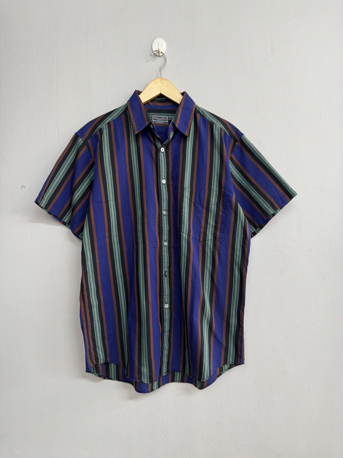 Christian Dior Monsieur VINTAGE CHRISTIAN DIOR MONSIEUR STRIPED POCKET SHIRT Size US M / EU 48-50 / 2 - 1 Thumbnail