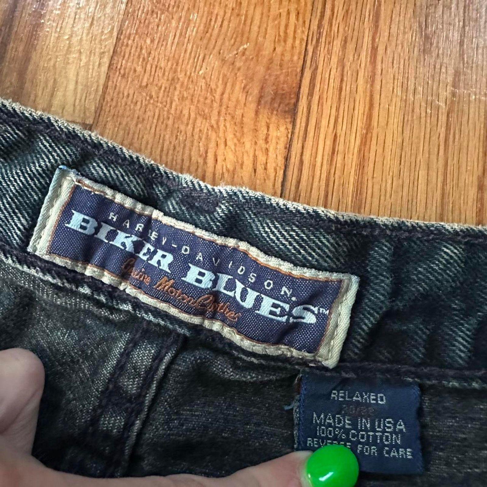 Harley Davidson × Vintage NWT Harley Davidson Jeans Biker Blues Relaxed Fit size 28x30 Size US 28 / EU 44 - 5 Thumbnail