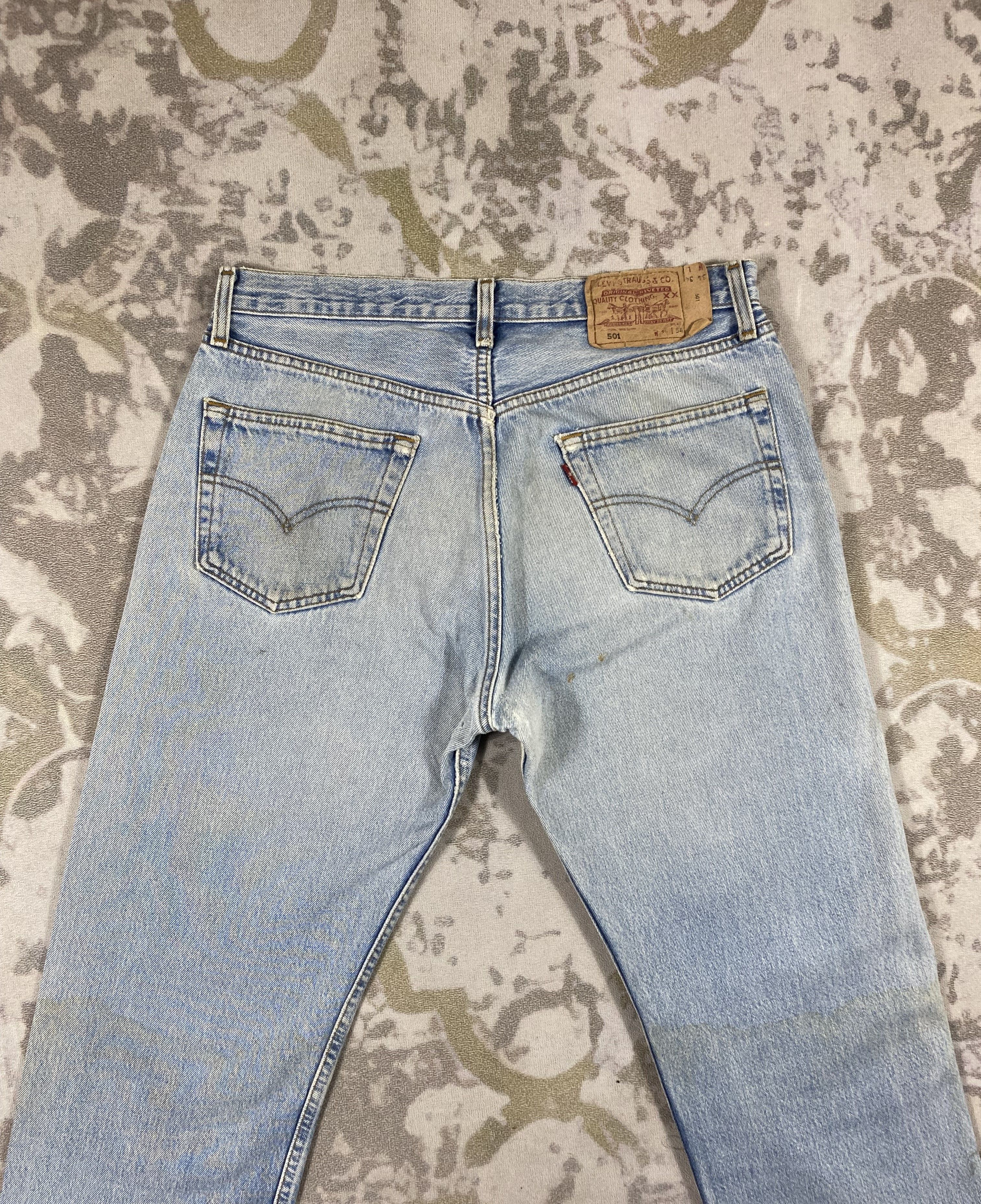 Levi's Blue Wash Vintage Levi's 501 33x33 Denim-JN3962 Size US 33 - 4 Thumbnail