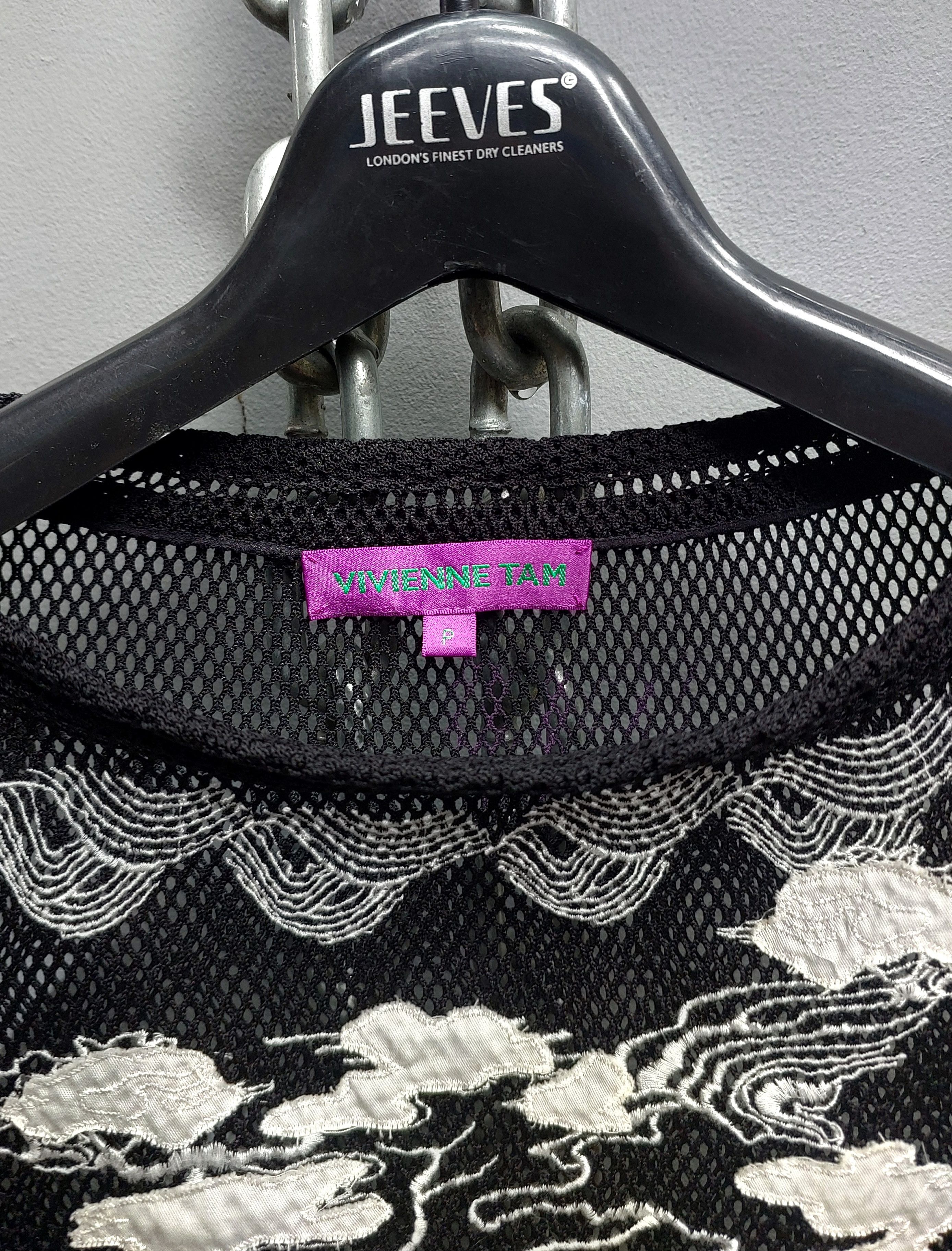 Vivienne Tam Vivienne Tam Spring Summer 1997 Embroidered Mesh Dress Size XS / US 0-2 / IT 36-38 - 8 Thumbnail