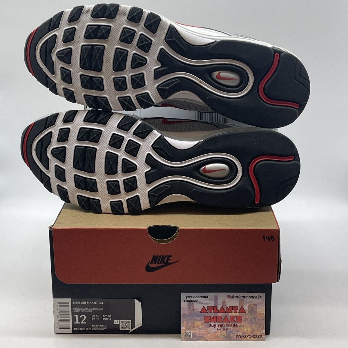 Nike Air max 97 silver bullet Size US 12 / EU 45 - 7 Thumbnail