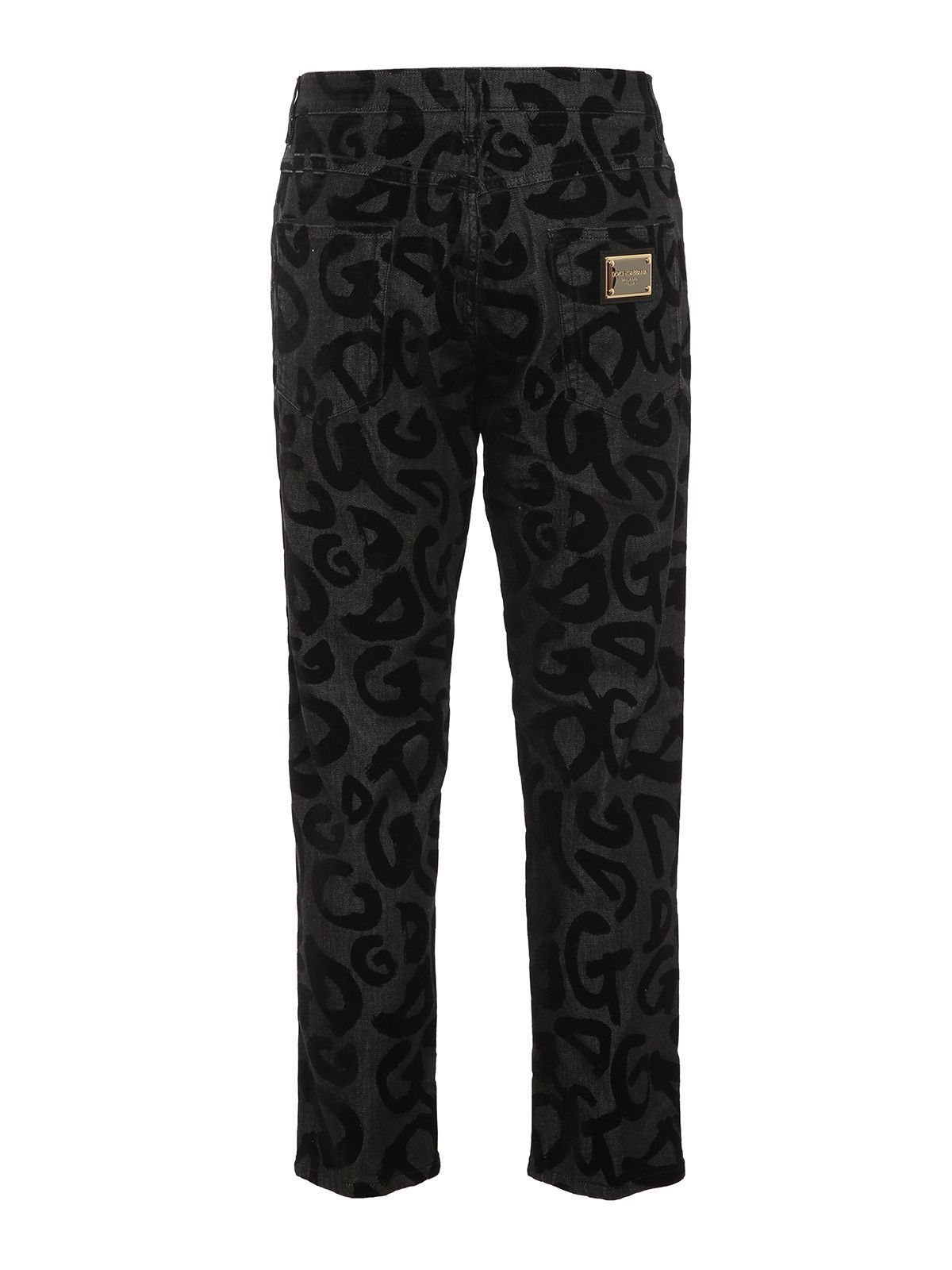 Dolce & Gabbana o1y0125 Logo Jeans in Black/Charcoal Size US 32 / EU 48 - 2 Thumbnail