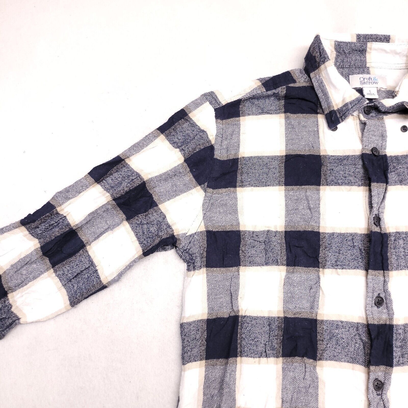 Croft & Barrow Croft & Barrow Buffalo Check Flannel Shirt Mens Size s Blue Size US S / EU 44-46 / 1 - 4 Thumbnail