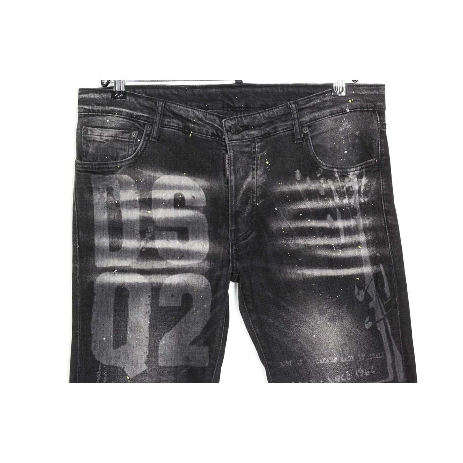 Dsquared2 DSQUARED2 Cool Guy Jeans Men 54 Waist 36 In 31 In L31 Stretch Slim Fit DZ7491 Grey Denim 5-Pocket Designer Jeans Mens Size US 38 / EU 54 - 3 Thumbnail