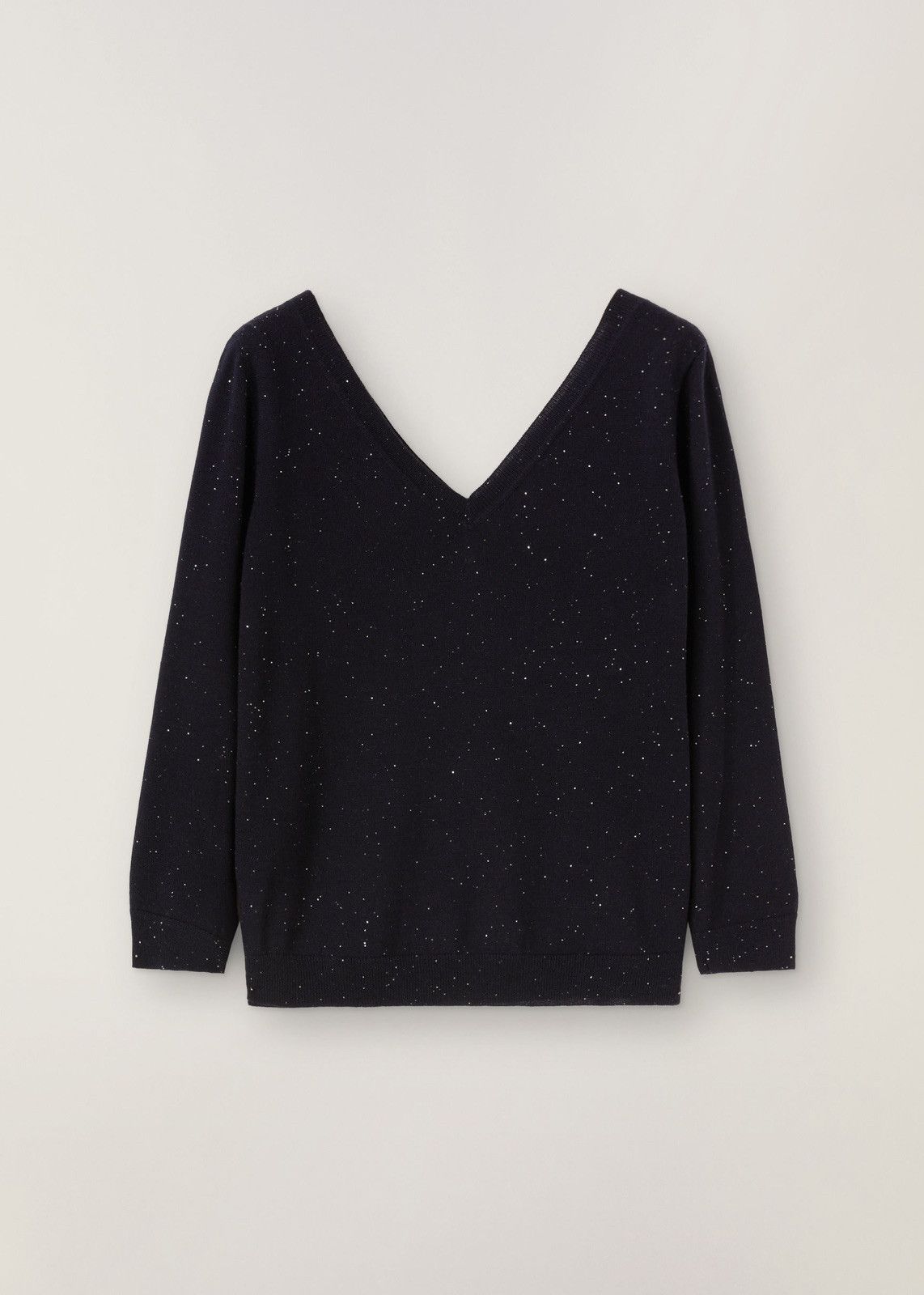 Loro Piana o1srvl11e0125 Stella Alpina V-Neck Sweater in Navy Blue Size XS / US 0-2 / IT 36-38 - 1 Thumbnail