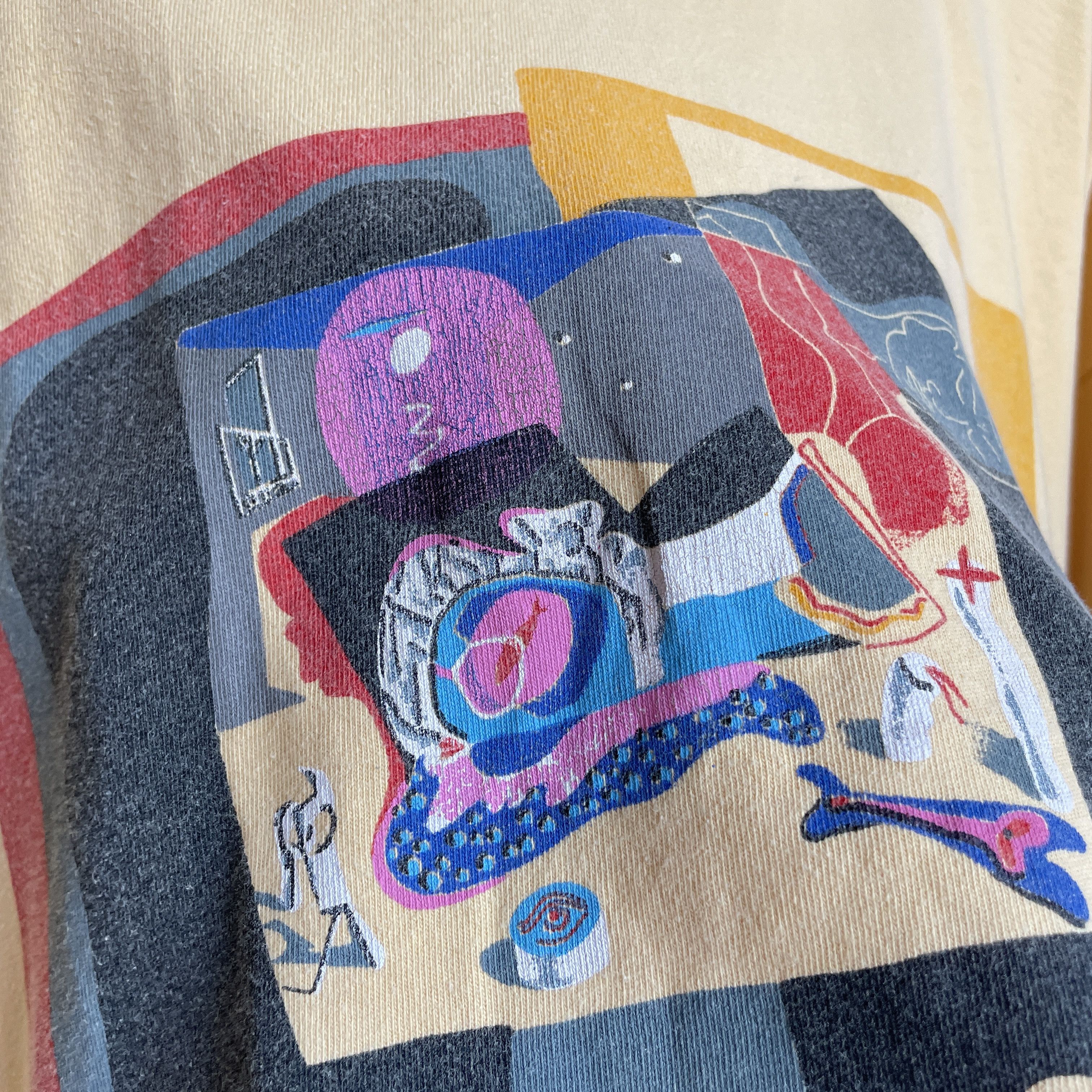 Vintage Salvador Dali Still Life by Mauve Moonlight 90's T-Shirt Size US L / EU 52-54 / 3 - 5 Thumbnail
