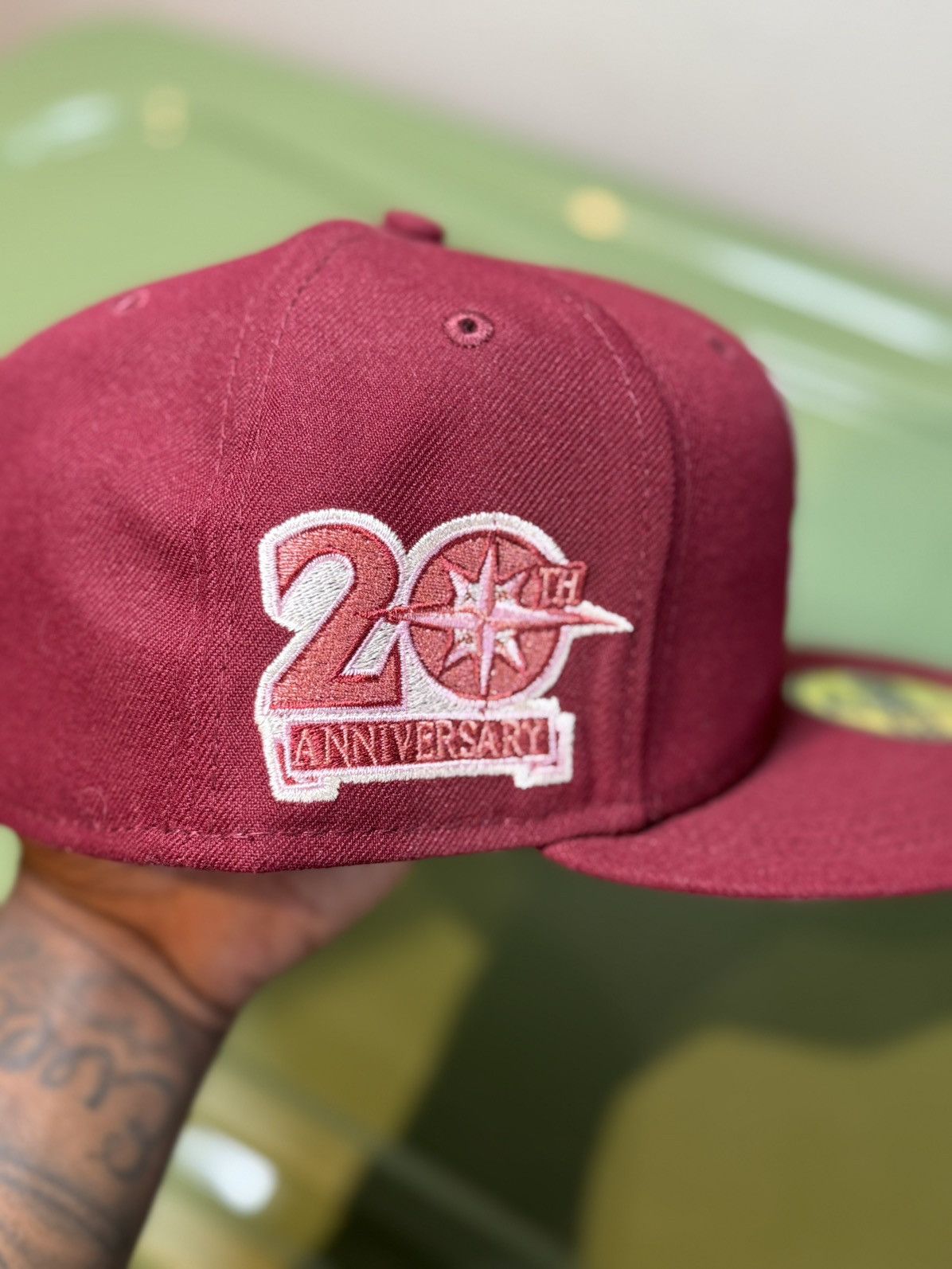 Capsule × Hat Club × New Era 7 5/8 Hat Club Red Velvet Seattle Mariners Size ONE SIZE - 3 Thumbnail