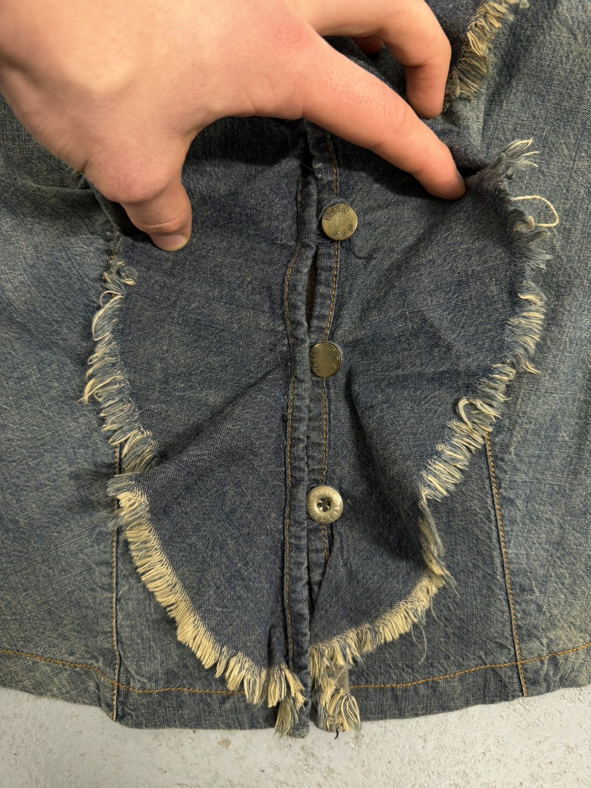 plein sud Plein Sud Jeans Waved Vest Size S / US 4 / IT 40 - 5 Thumbnail