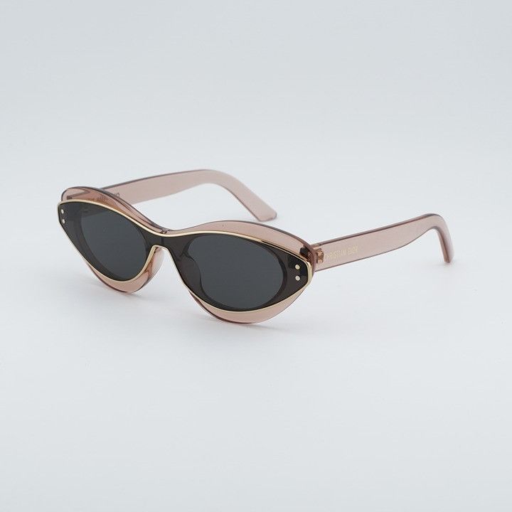 Dior Dior DIORMETEOR B1I 40A0 Sunglasses Matte Pink Cat Eye Frame Size ONE SIZE - 1 Thumbnail