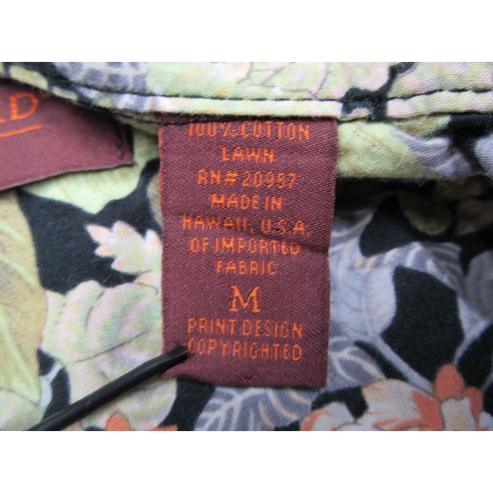 Tori Richard VINTAGE Tori Richard Men's Short Sleeve Hawaiian Shirt Medium Green Floral Button Up Tropical Beach Casual Made in USA Size US M / EU 48-50 / 2 - 4 Thumbnail
