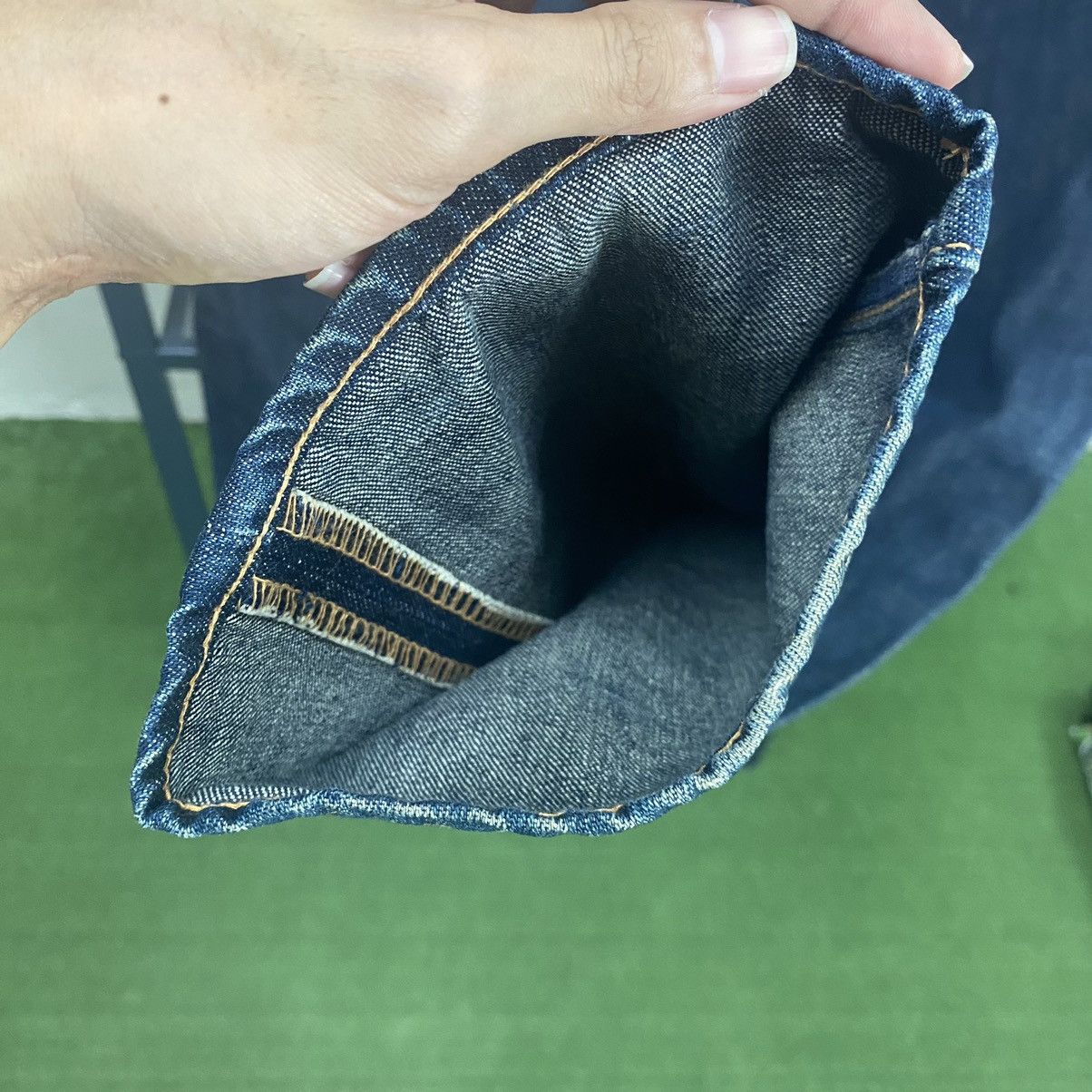 Bape Bathing Ape "Ape Shall Never Kill Ape" Denim Jeans Size 31" - 7 Thumbnail