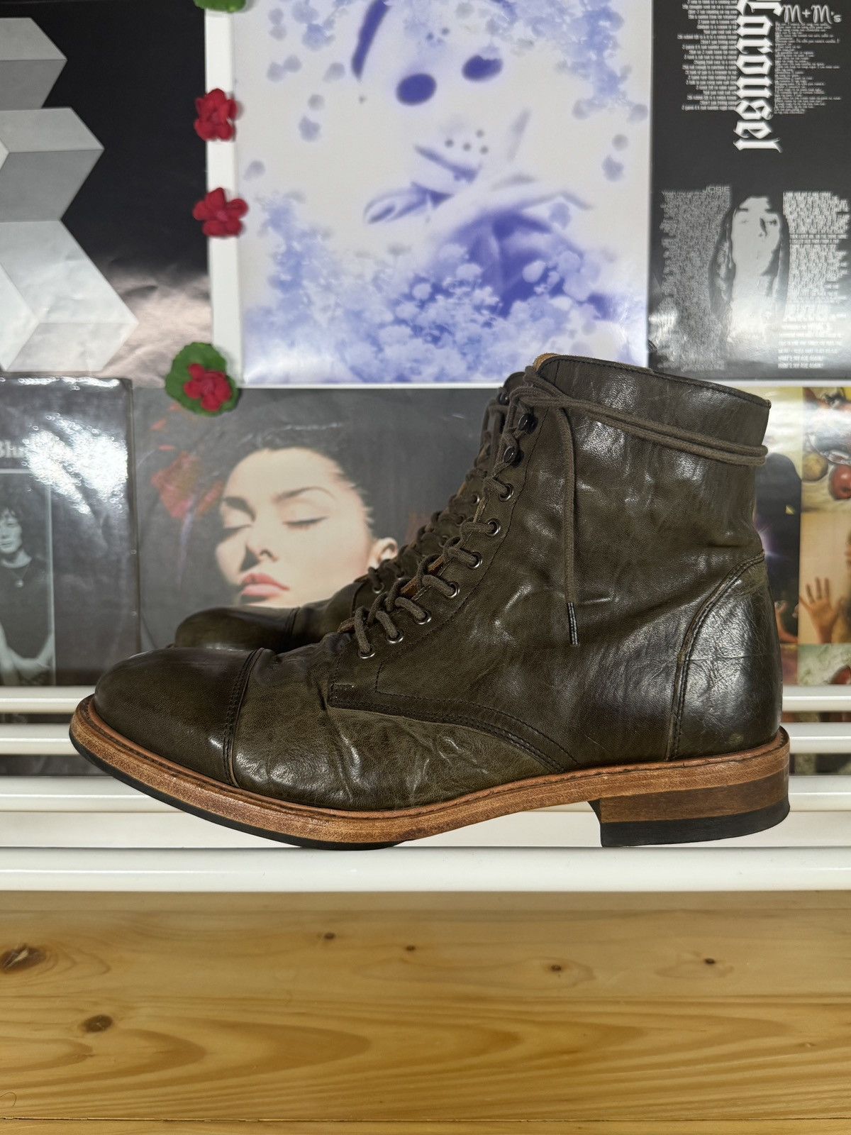 The Last Conspiracy Lace Up High Leather Boots Size US 10 / EU 43 - 4 Thumbnail